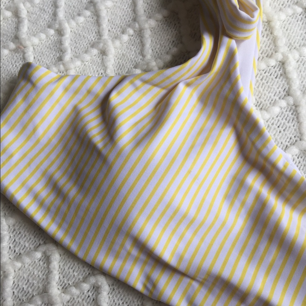 NWOT Yellow Striped Bikini